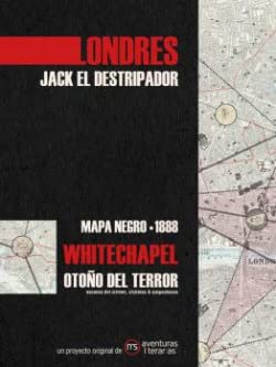 Londres. Jack el Destripador: Mapa negro 1888 (MAPA LITERARIO)
