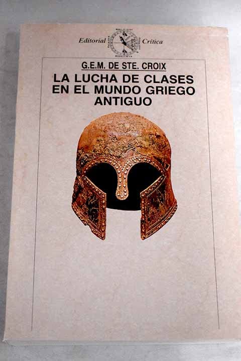 Lucha de clases en el mundo griegoantiguo, la