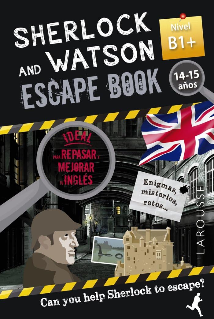 Sherlock & Watson. Escape book para repasar inglés. 14-15 años (LAROUSSE - Infantil / Juvenil - Castellano - A partir de 8 años)