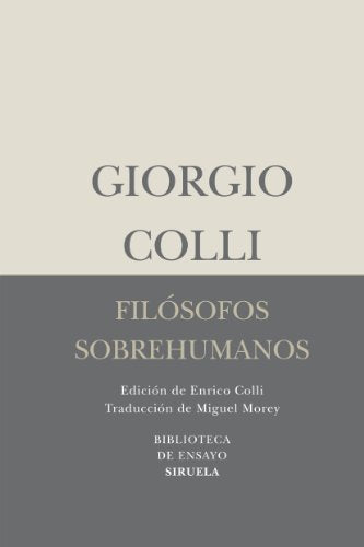 Filósofos sobrehumanos: 52 (Biblioteca de Ensayo / Serie menor)