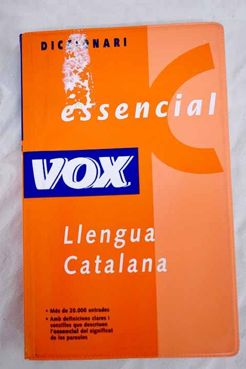Diccionari essencial de la llenguacatalana, vox