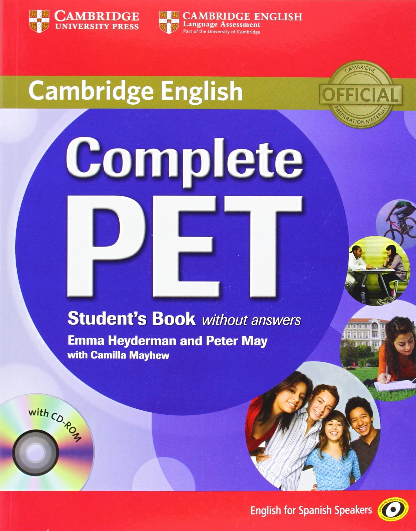 Complete PET for Spanish Speakers Student's Book without answers with CD-ROM (CAMBRIDGE)