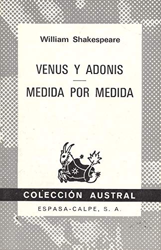 Venus y adonis. medida por medida