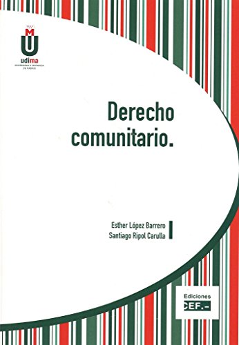 Derecho comunitario (SIN COLECCION)