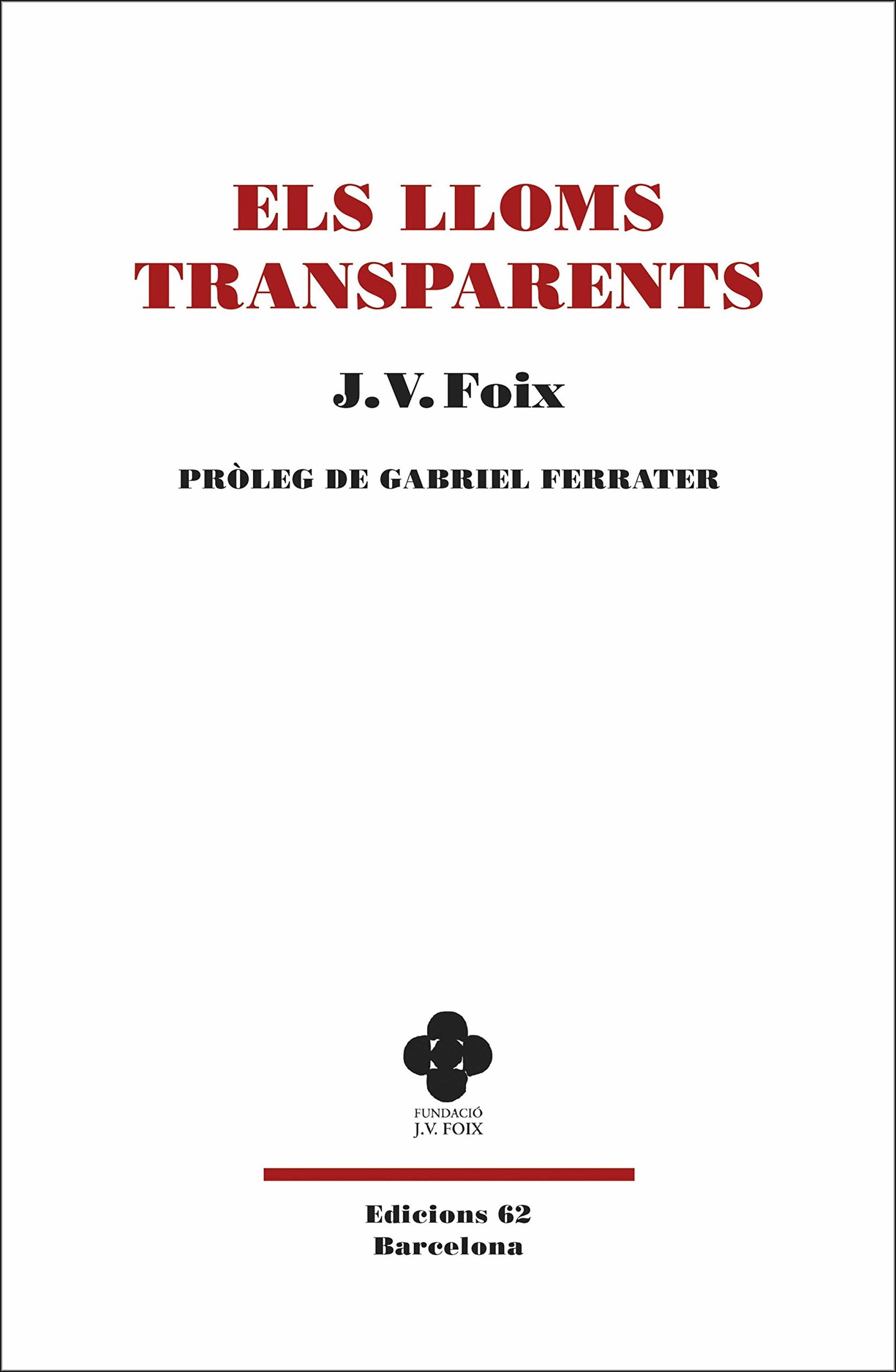 Els lloms transparents: de Gabriel Ferrater (Llibres a l'Abast)
