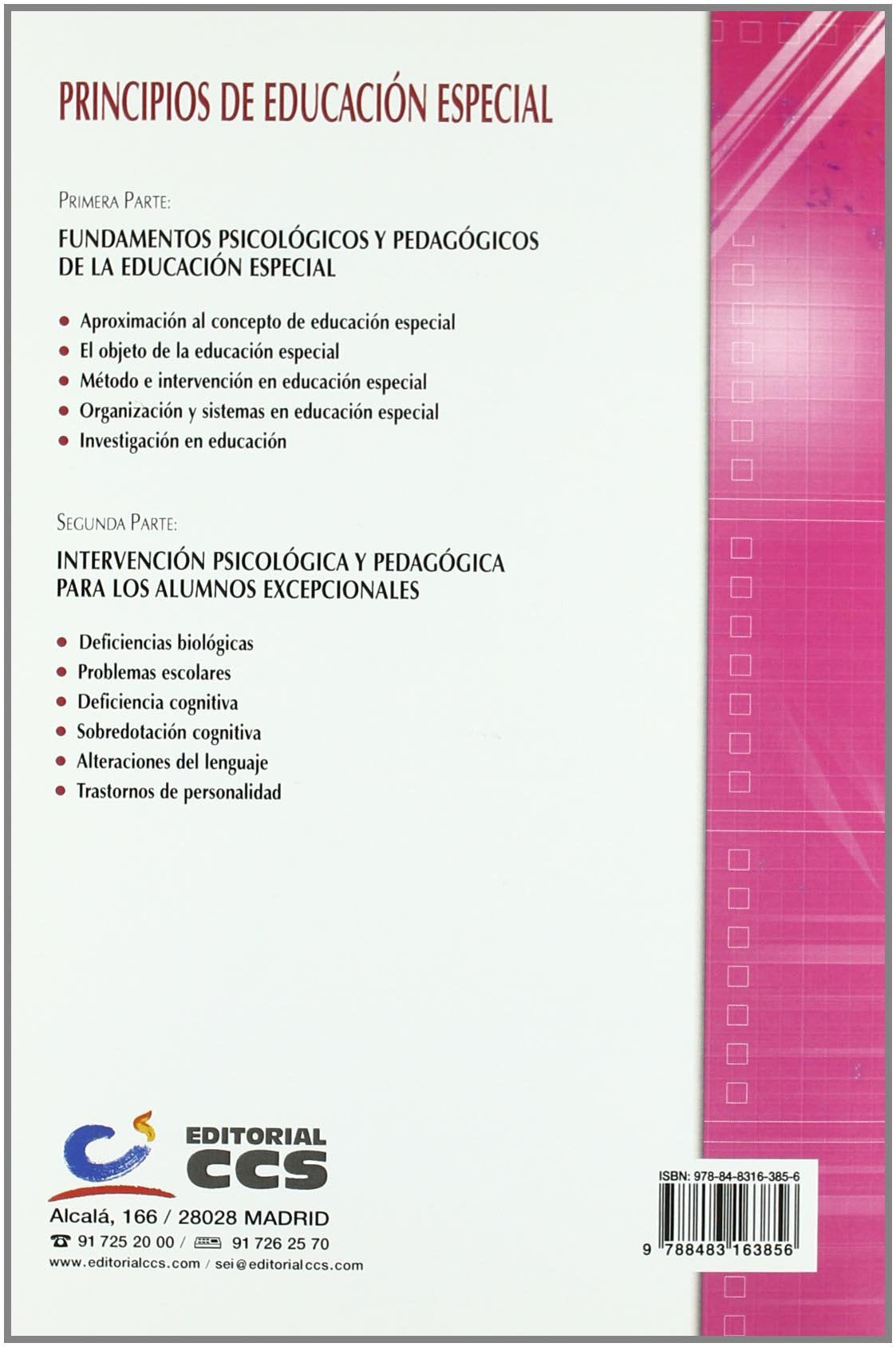 Principios de Educación Especial: 19 (Campus)
