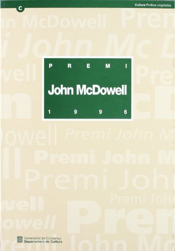 Premi John McDowell 1996. Premi a la innovació i la recerca en l'ensenyament de l'anglès com a llengua estrangera i del català com a primera o segona llengua (COM/Materials didàctics)