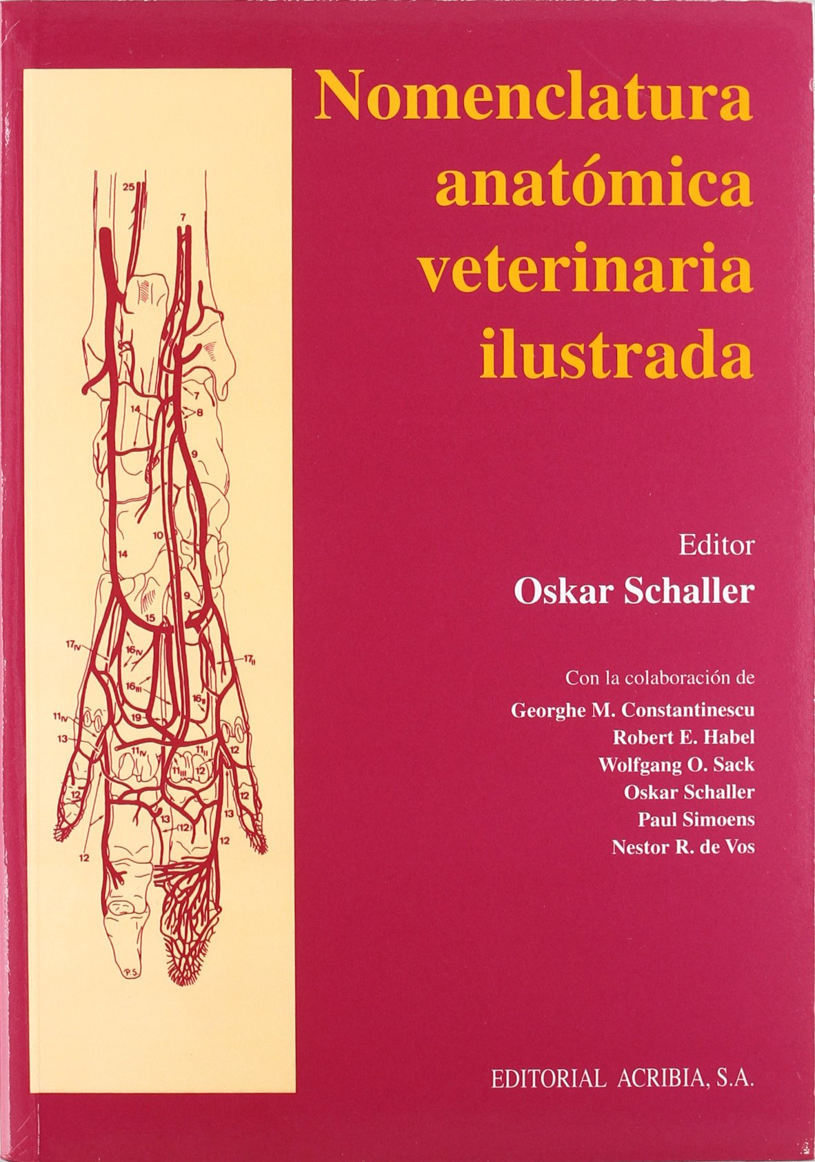 Nomenclatura anatómica veterinaria ilustrada