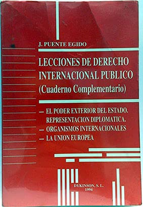 Lecciones de derecho internacional público. Cuaderno complementario