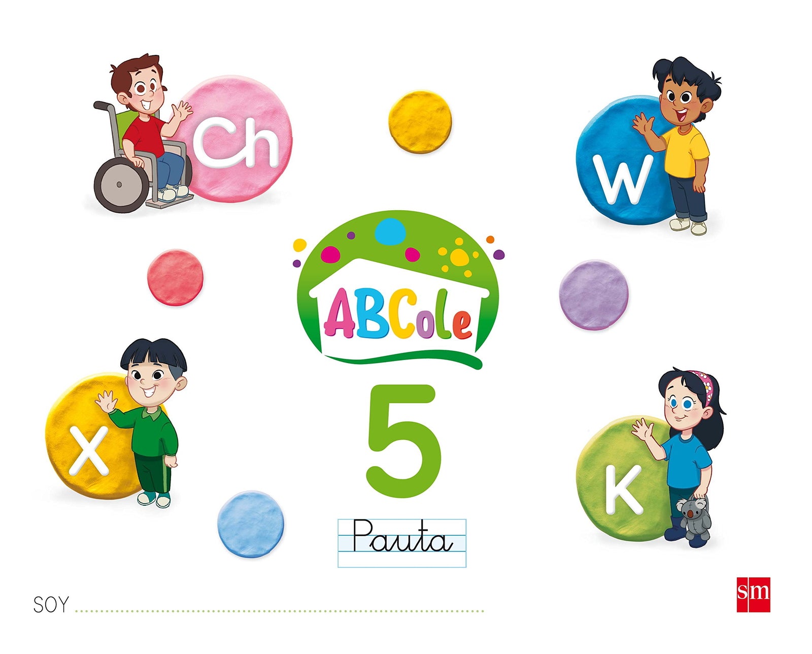 Cuaderno de lectoescritura 5, Pauta. ABCole 17 (EDUCACION INFANTIL)