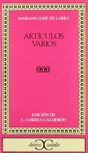 Artículos varios . (CLASICOS CASTALIA. C/C.)