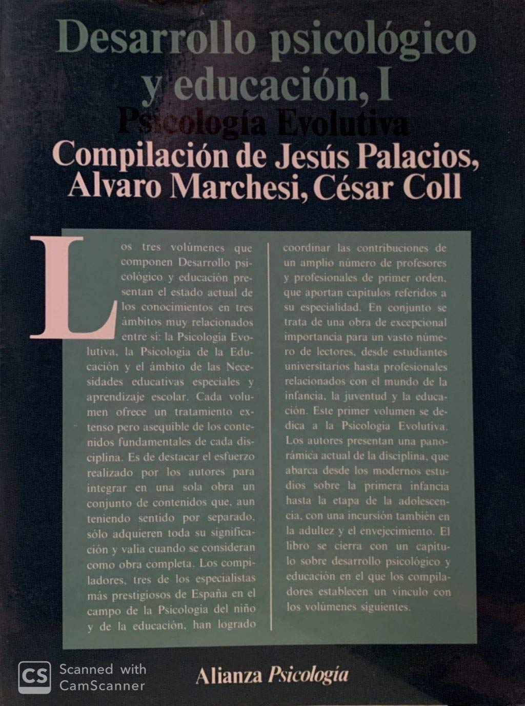 Desarrollo psicologico y educacion, t.1 (psicologia evolutiva)