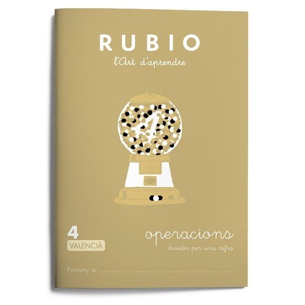Operacions RUBIO 4 (valencià): DIVIDIR PER UNA XIFRA (Operacions i Problemes RUBIO (valencià))