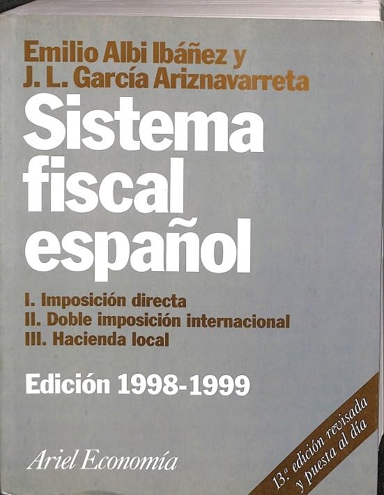 Sistema fiscal español; vol.I