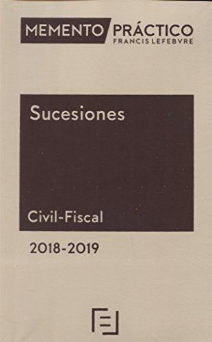 Memento Sucesiones (Civil-Fiscal) 2018-2019