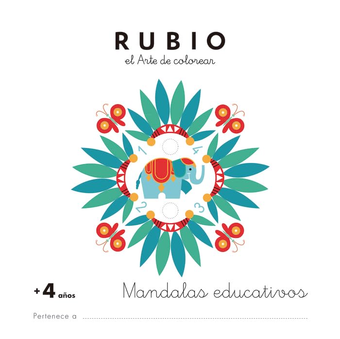Mandala educativo +4 años: 2 (Mandalas Educativos RUBIO)