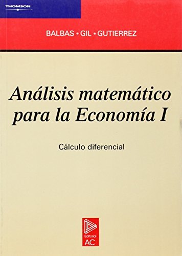Análisis matemático para la economía I (Matemáticas)