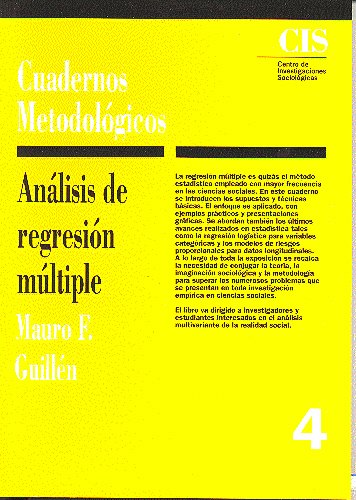 Análisis de regresión múltiple: 4 (Cuadernos Metodológicos)