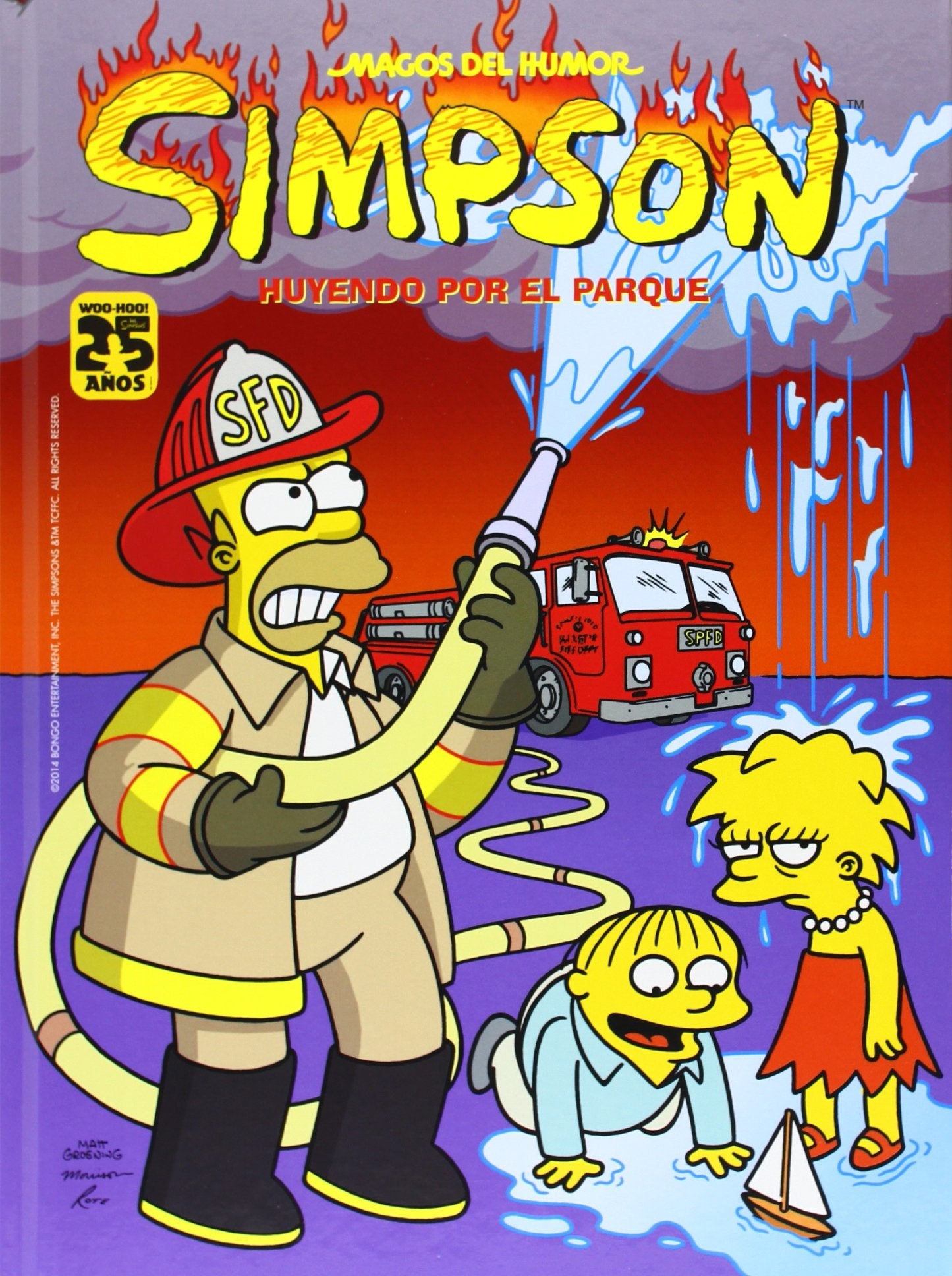 Huyendo por el parque (Magos del Humor Simpson 42)