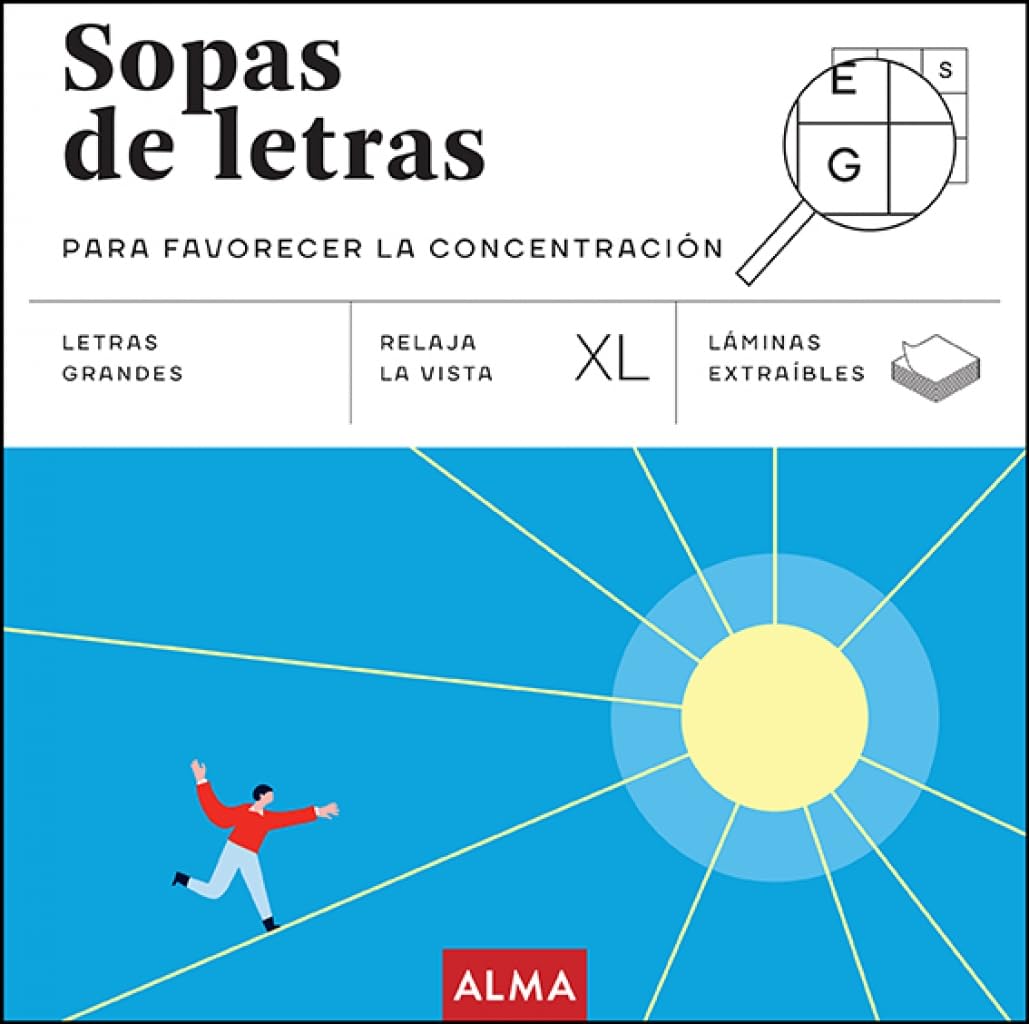 Sopas de letras para favorecer la concentración (XL) (Cuadrados XL)