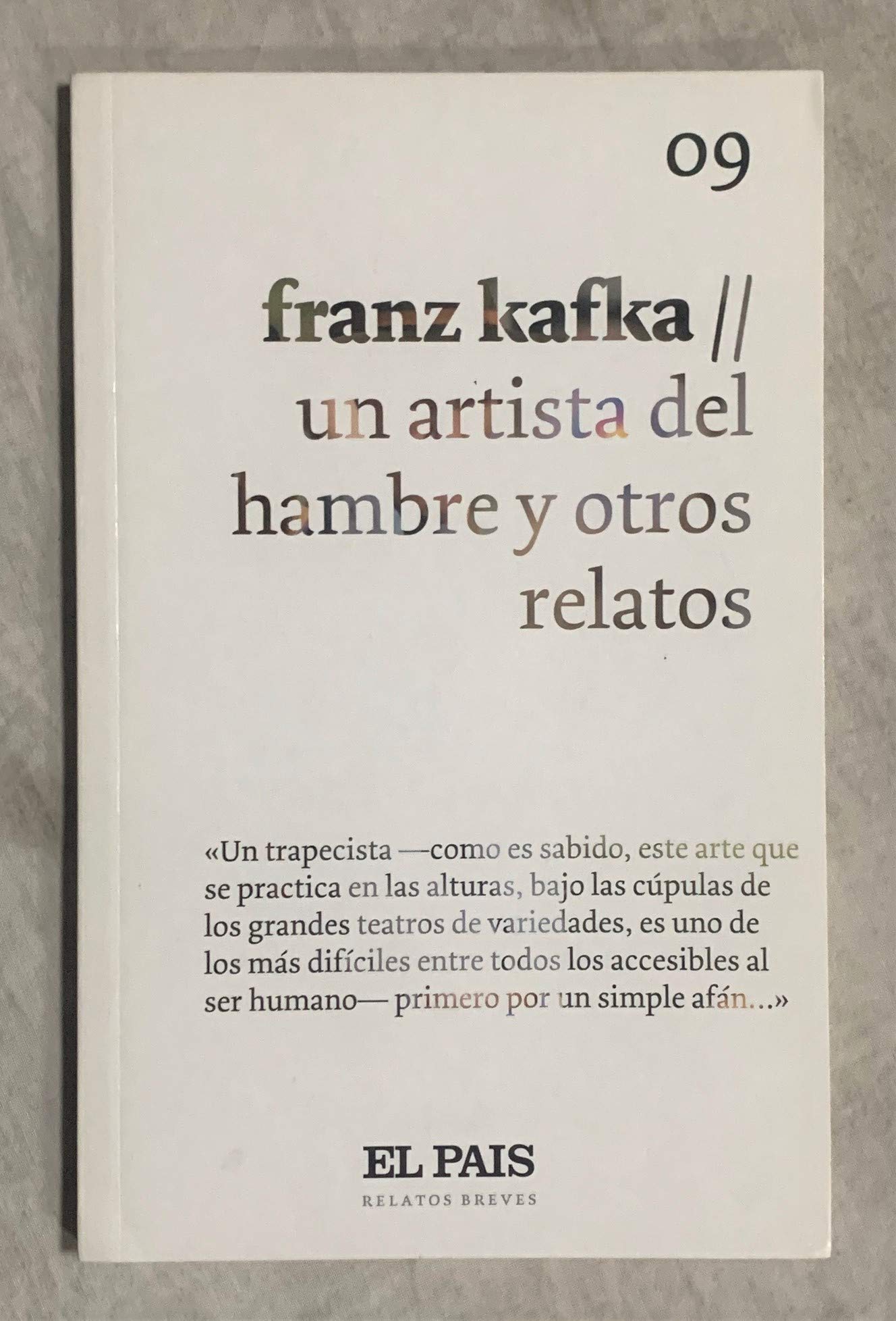 Un artista del hambre y otros relatos
