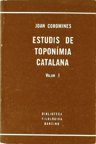 ESTUDIS DE TOPONIMIA CATALANA