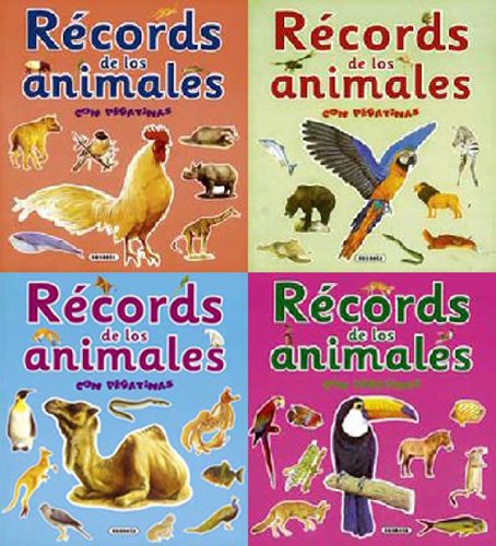 Records de los animales con pegatinas (4 títulos) (Récords De Los Animales C/Pega)