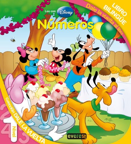 Números/Numbers: Libro bilingüe. Dale la vuelta al libro / Bilingual book. Flip this book (Leo con Disney / Dale la vuelta/Upside down)