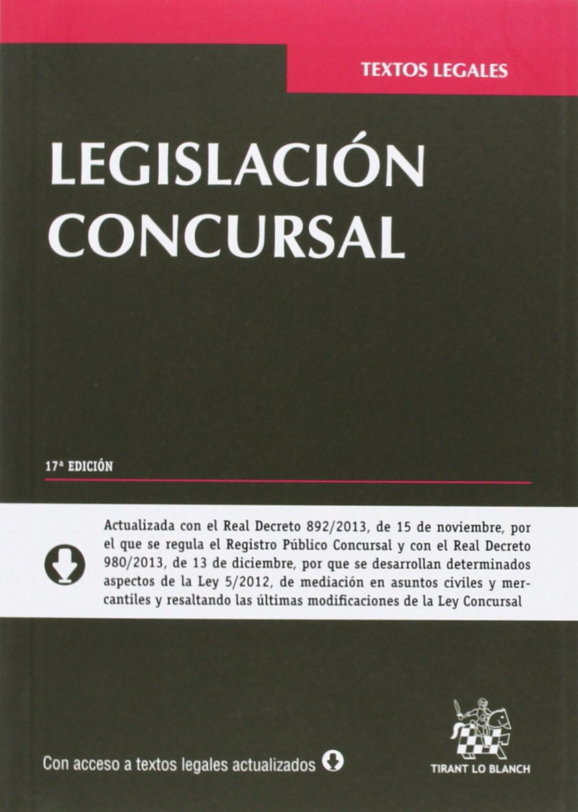 Legislación concursal 17ª Edición 2014 (Textos Legales)