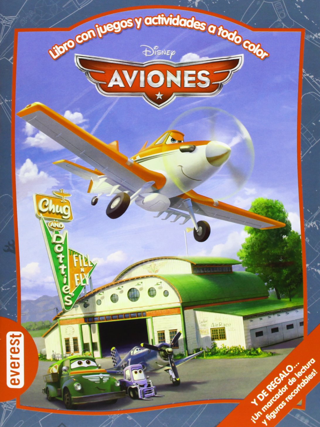 Aviones. Libro con juegos y actividades a todo color: Y DE REGALO... ¡Un marcador de lectura y figuras recortables! (Multieducativos Disney)