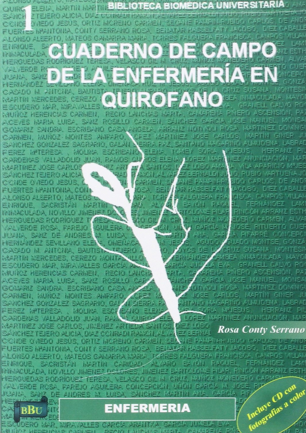 Cuaderno de campo de la enfermería en quirófano