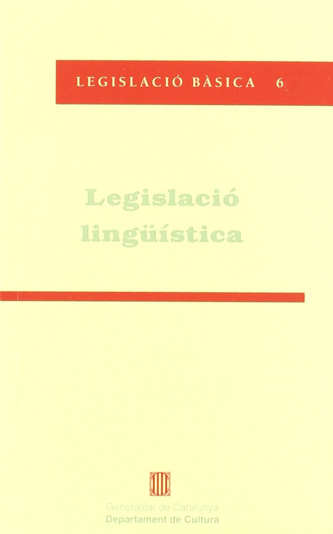 Legislació lingüística. Llei 1/1998 (Legislació bàsica)