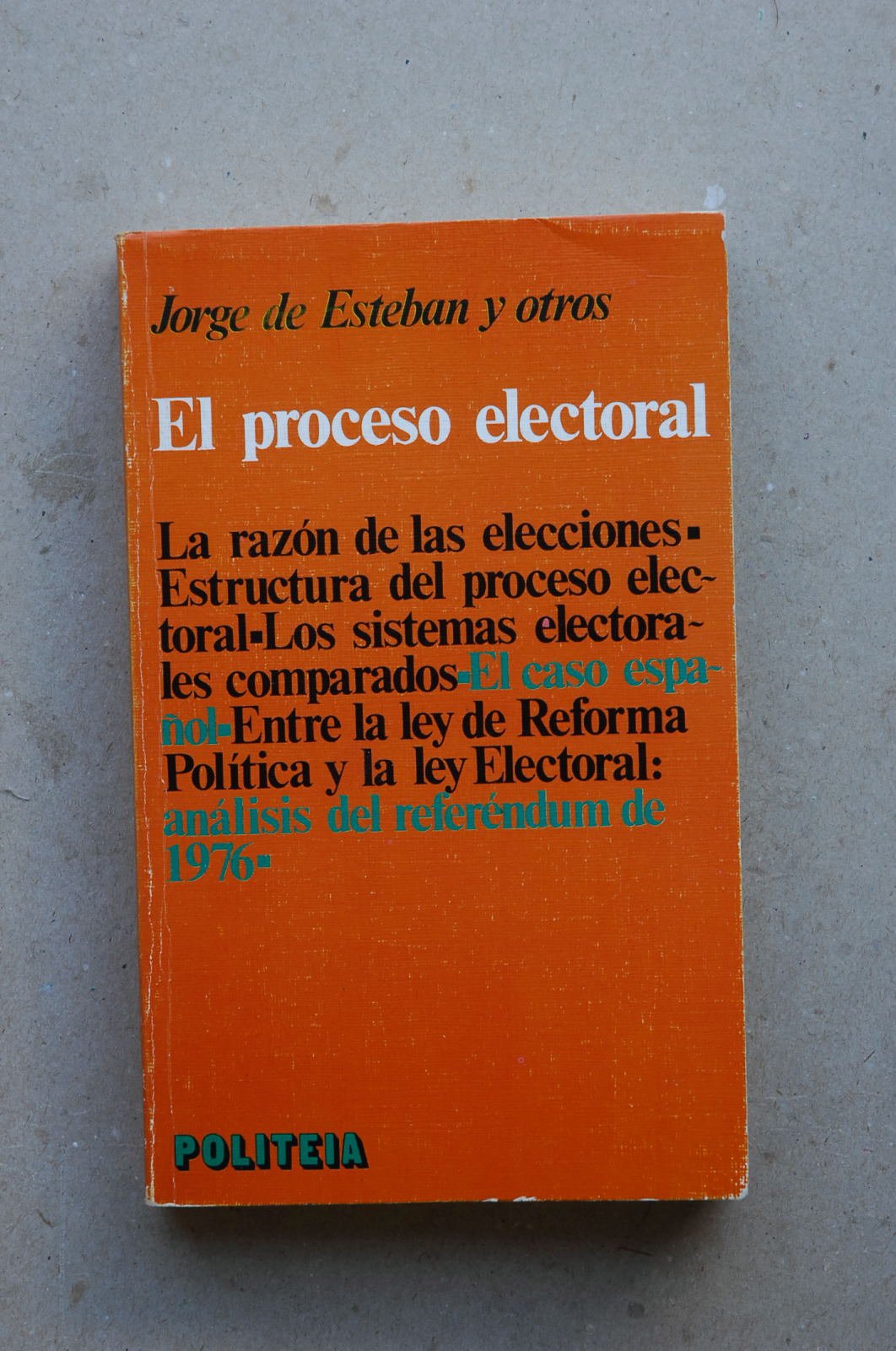 Proceso electoral, el