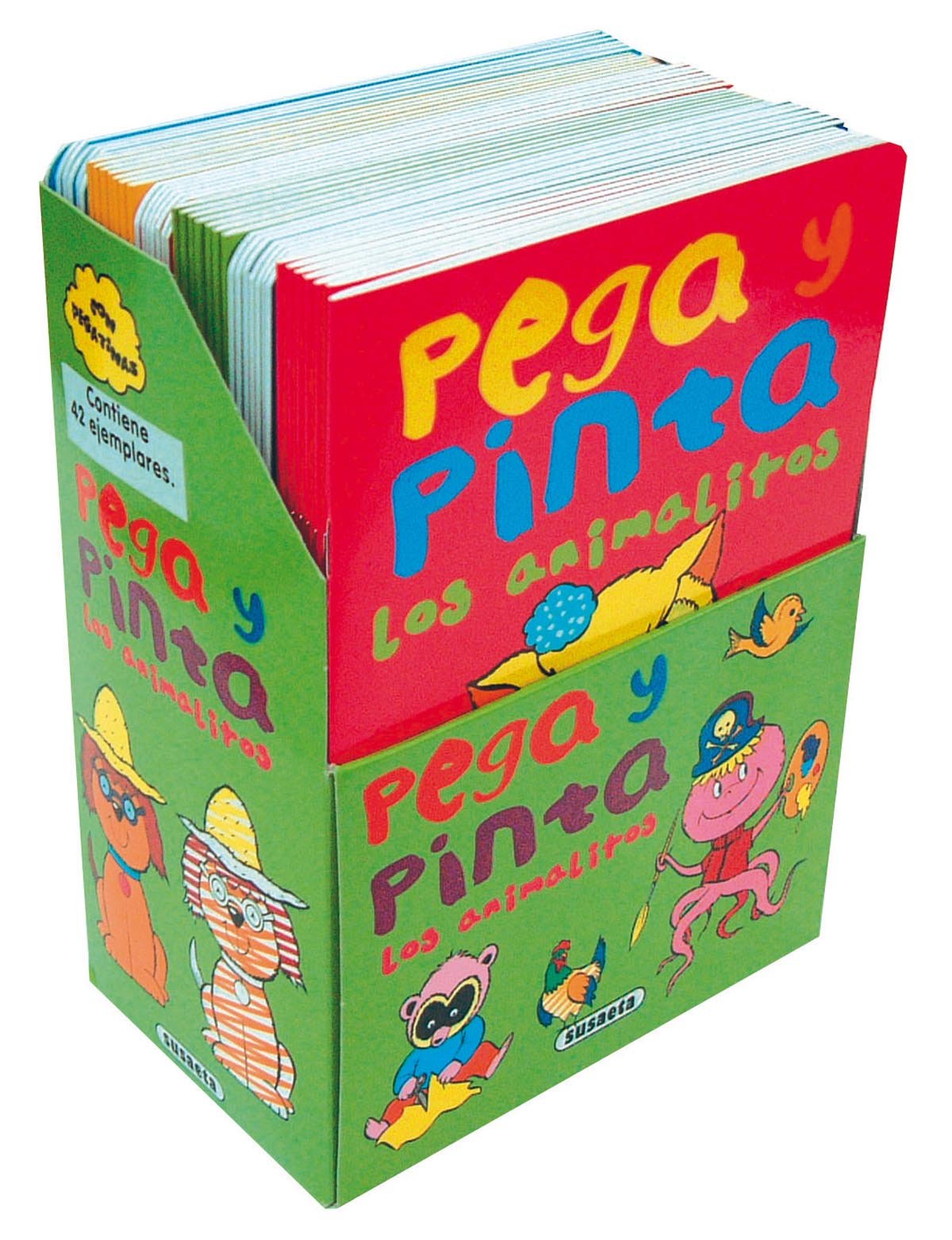 Pega y pinta los animalitos (Pack de 6 libros) (Pega Y Pinta Animalitos)