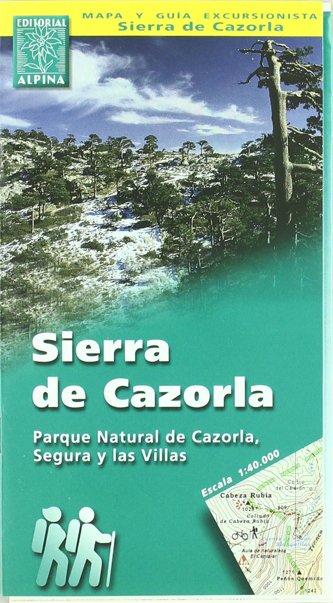 Sierra de Cazorla, mapa excursionista. Escala 1:400.000. Español, English. Alpina Editorial.