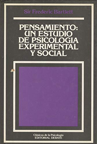 Pensamiento:estudio psicol. experimental