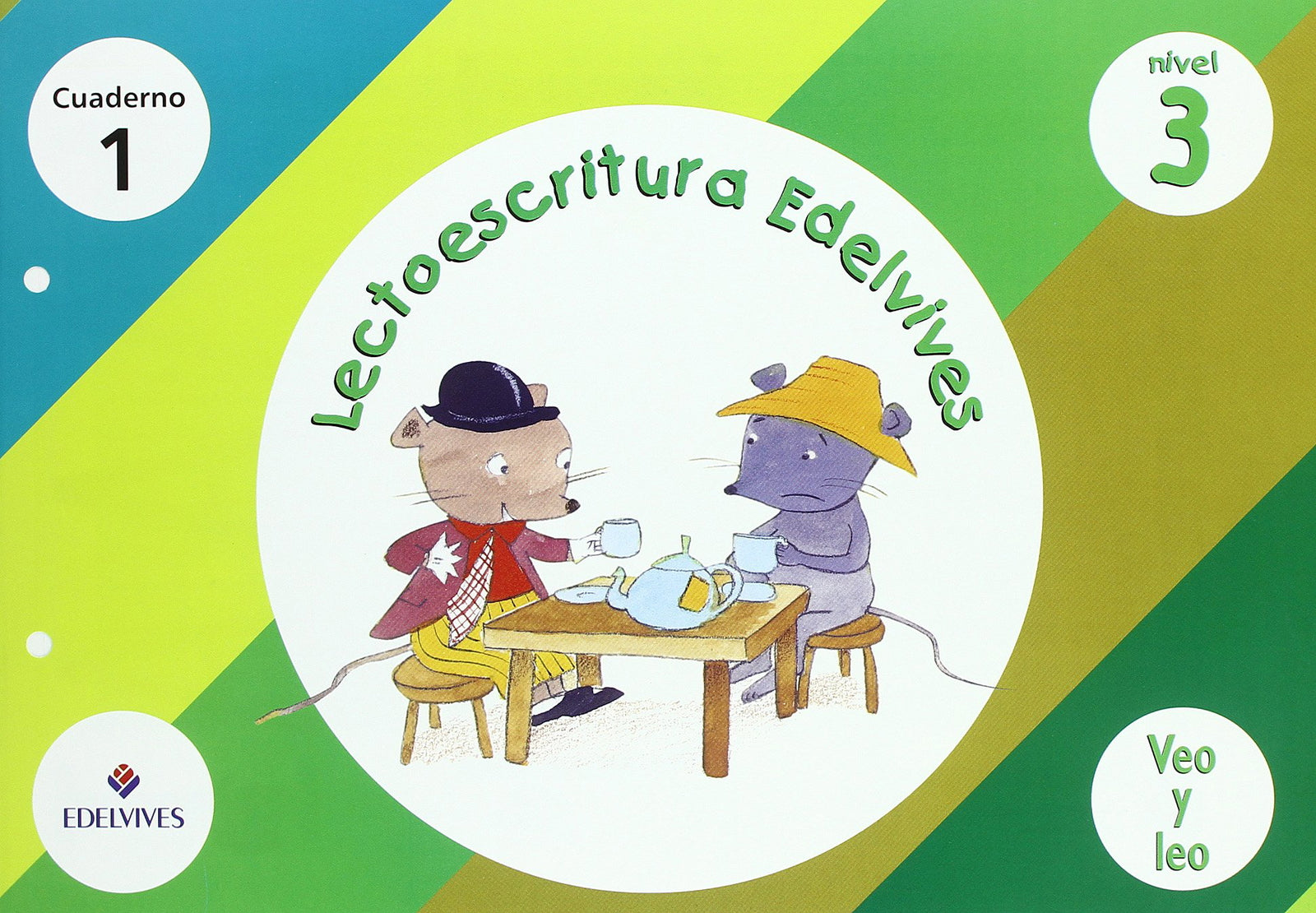 Lectoescritura Veo y leo nivel 3 cuaderno 1