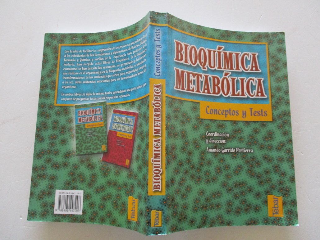 BIOQUIMICA METABOLICA-CONCEP.Y TESTS (SIN COLECCION)