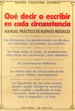 Que decir o escribir en cada circunstancia