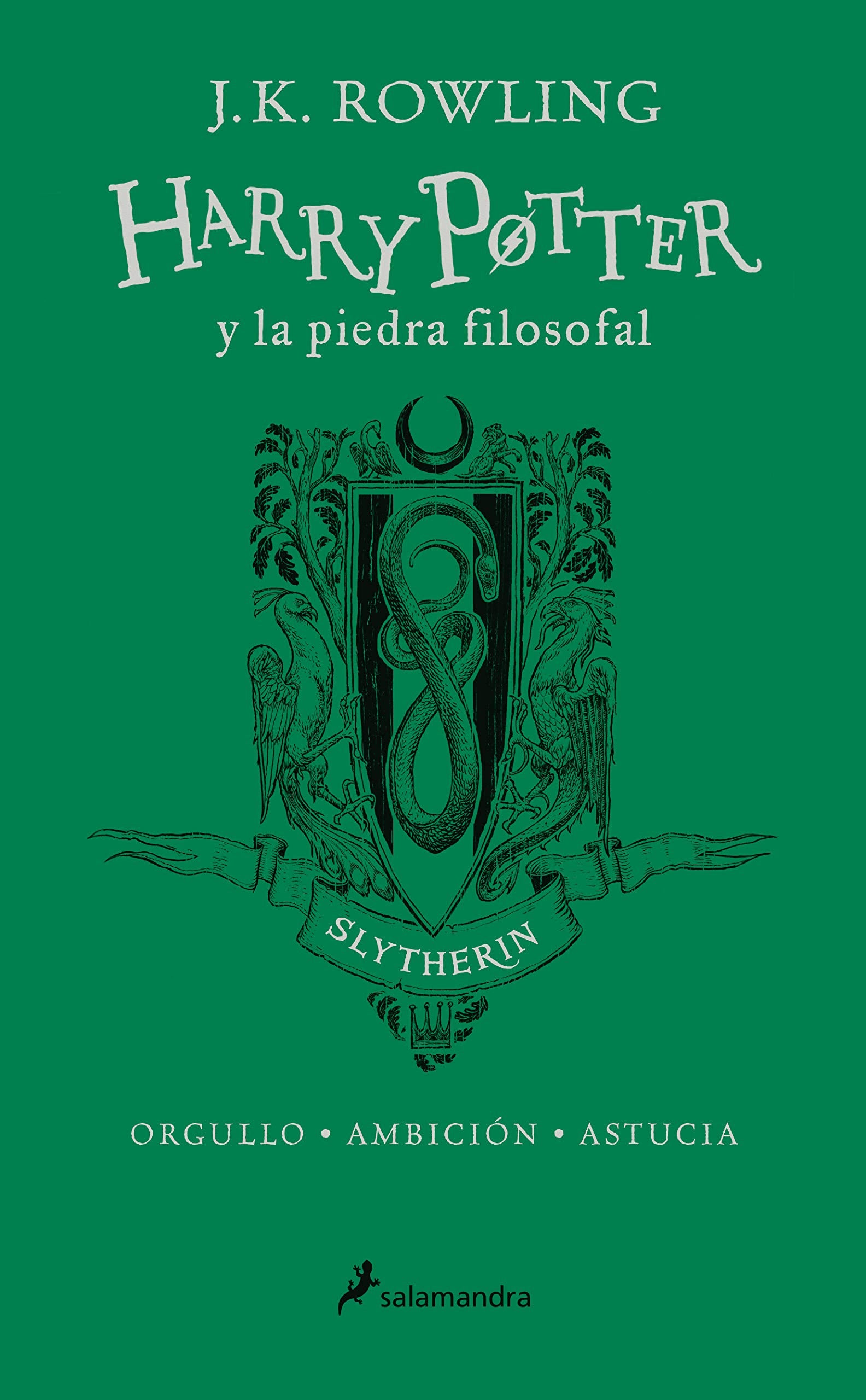 Harry Potter y la piedra filosofal (edición Slytherin del 20º aniversario) (Harry Potter 1): Orgullo · Ambición · Astucia