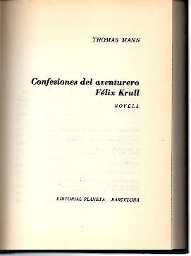 Confesiones del aventurero Félix Krull