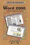 WORD 2000-GUIA INICIACION (SIN COLECCION)