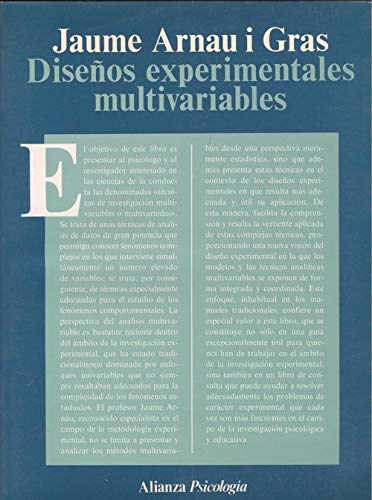 Diseños experimentales multivariables