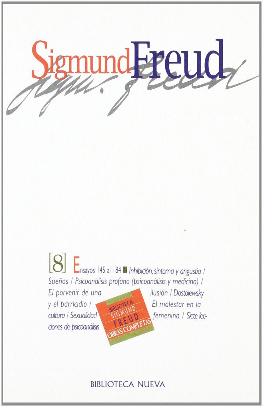 SIGMUND FREUD OBRAS COMPLETAS TOMO 8 (OBRAS DE SIGMUND FREUD)