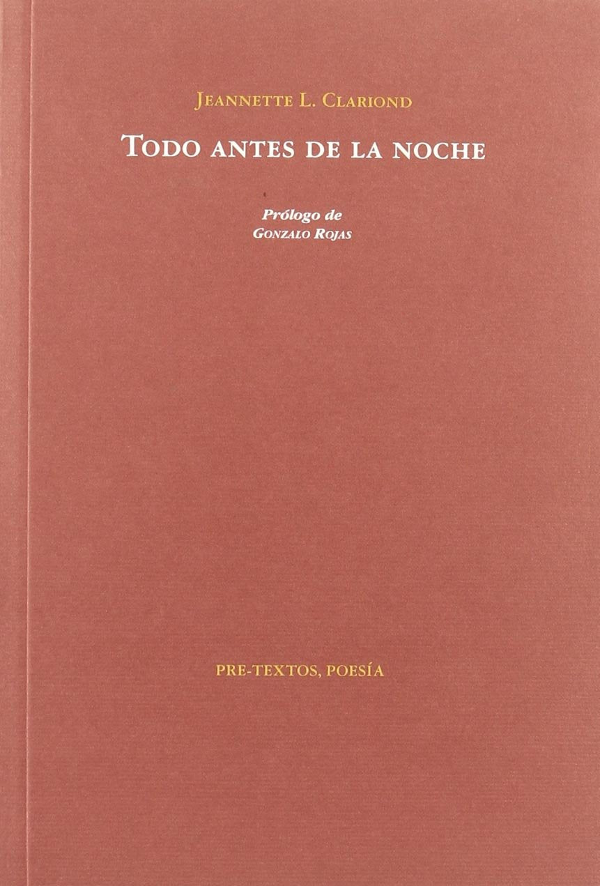 Todo antes de la noche (Poesía)