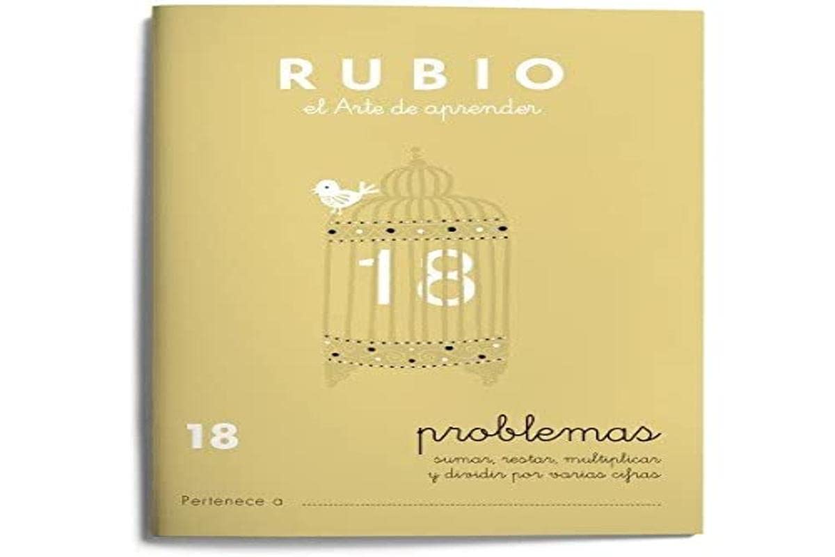 Ediciones Técnicas Rubio - Editorial Rubio PR-18 - Cuaderno (Operaciones y Problemas) (Operaciones y Problemas RUBIO)