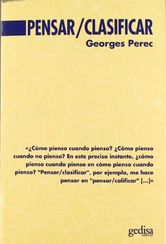 Pensar / clasificar (SIN COLECCION)