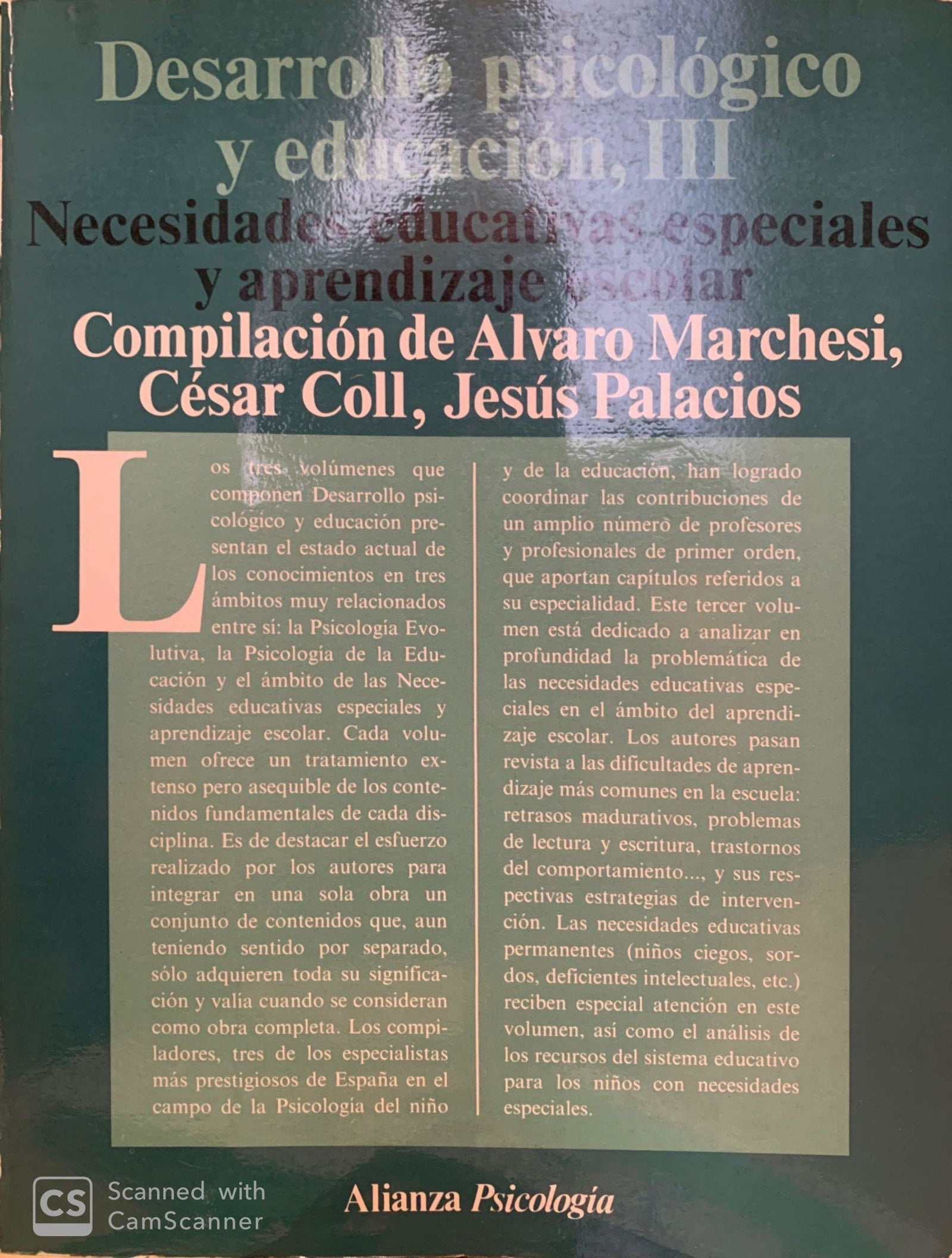 Desarrollo psicologico y educacion, t.3