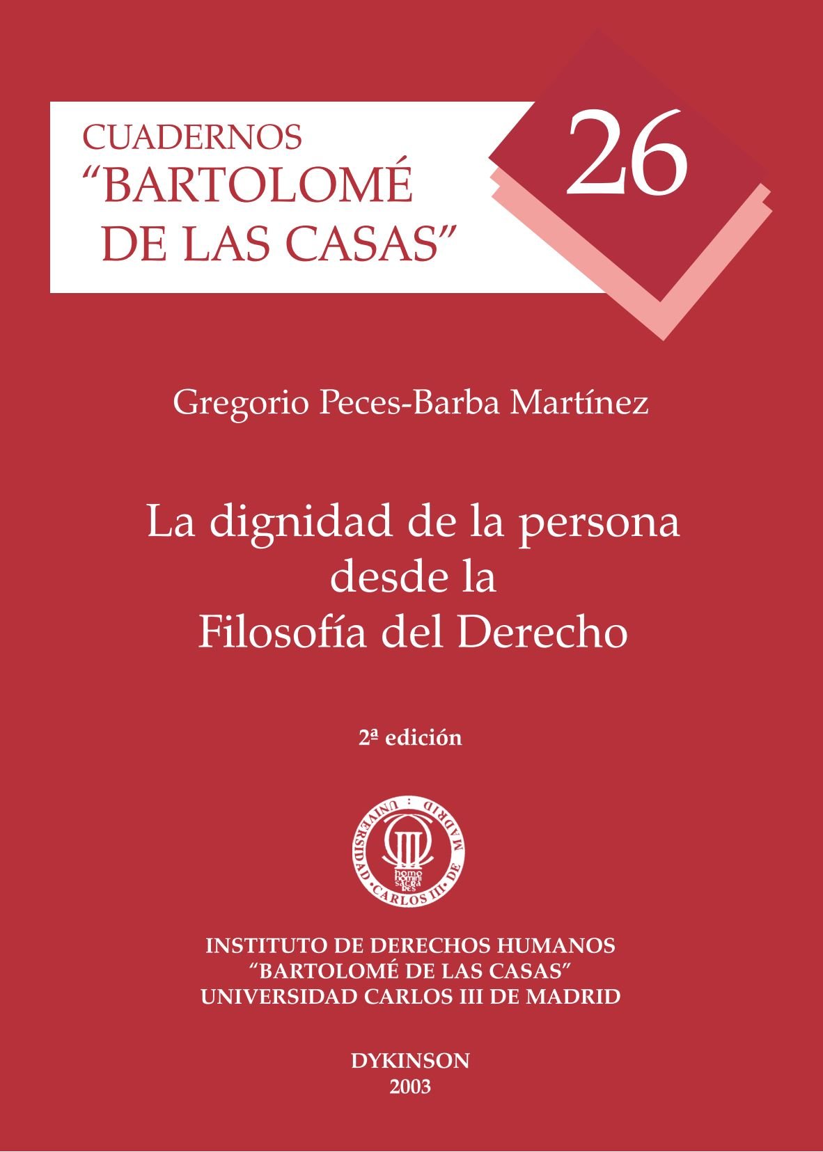 La dignidad de la persona desde la filosofía del derecho