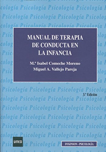 Manual de terapia de conducta en la infancia. (SIN COLECCION)